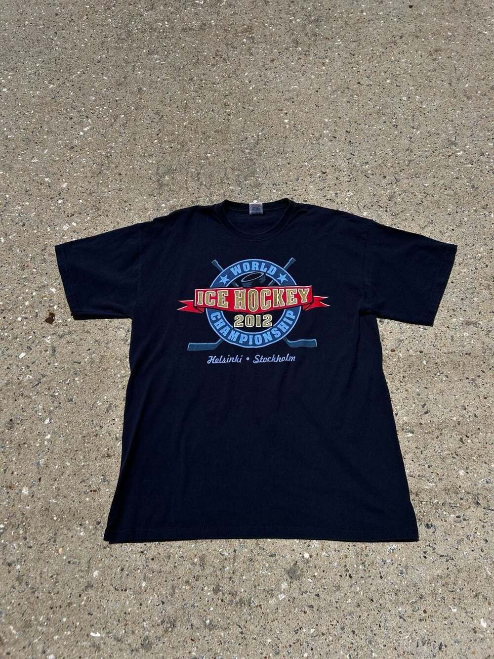 2012 IIHF World Ice Hockey Championship Helsinki Stockholm Graphic T-Shirt